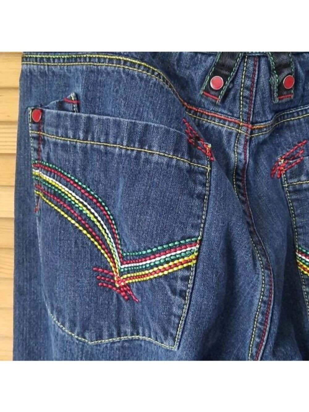 Coogi Australia Vintage Embroidered Denim Jeans Size W38 L34 - Picture 9 of 16